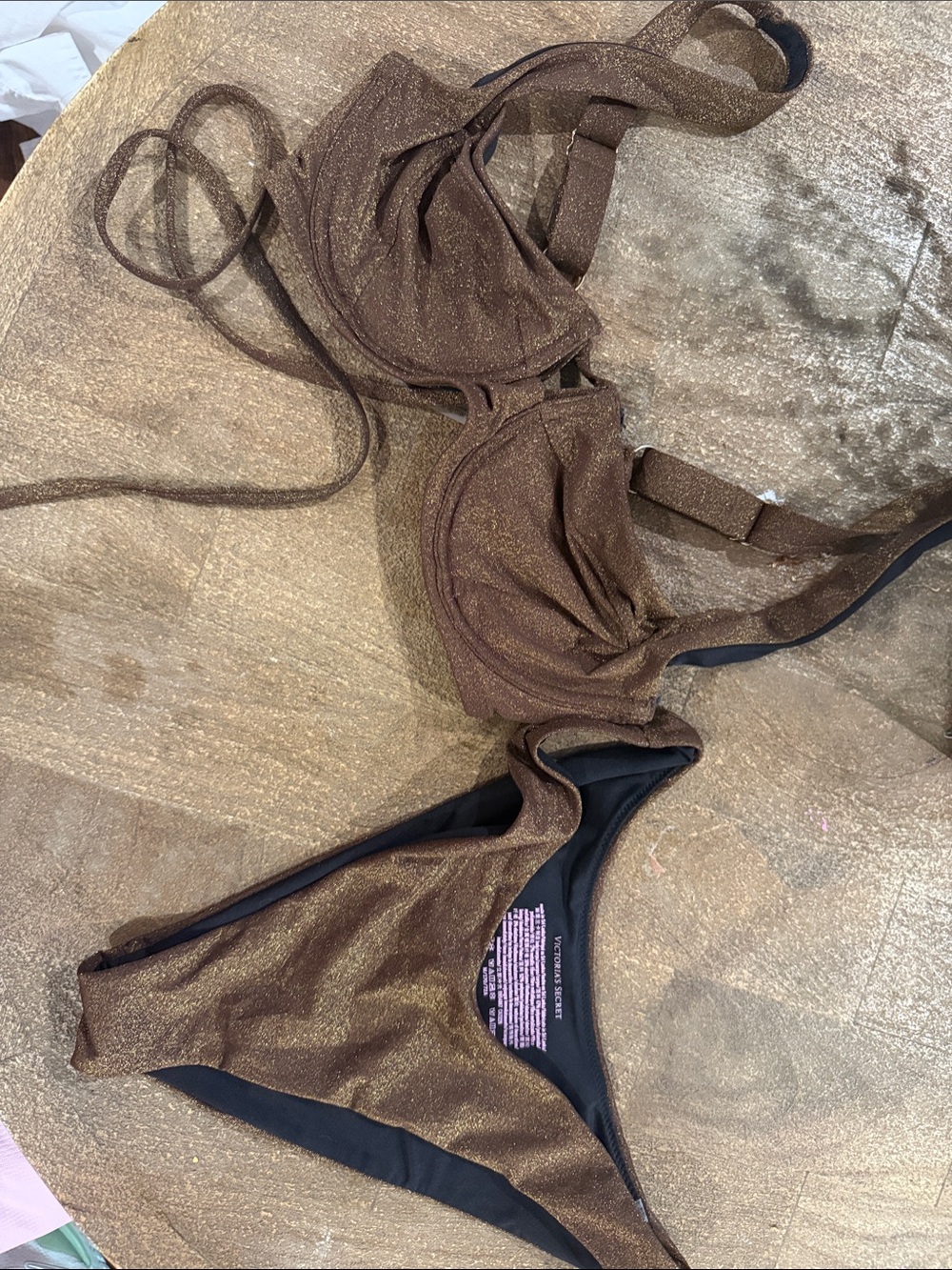 Cocoa bronze brown balconette underwire push up bra